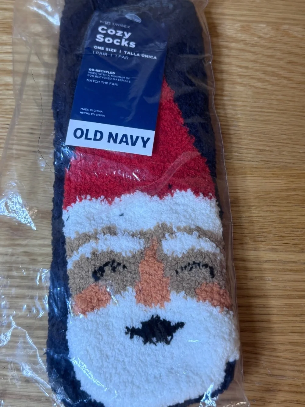Old Navy Kids One Size Gender-Neutral Matching Holiday Santa Cozy Socks NWT